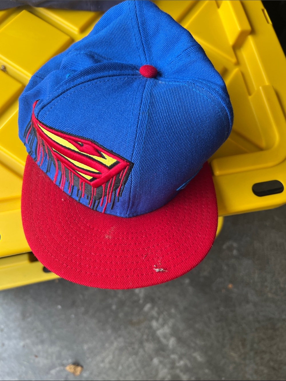 Superman Blue and Red Cap with Superhero Emblem